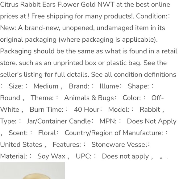 Anthropologie Illume citrus jumper hair candle new unused - Picture 4 of 7